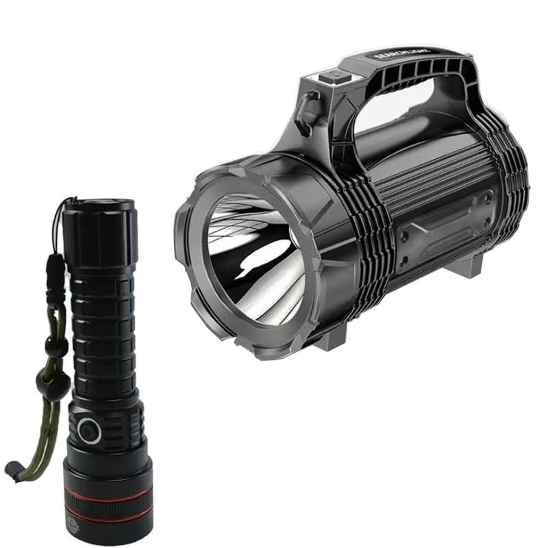 Bywyd batri cryf a flashlight ysgafn cryf